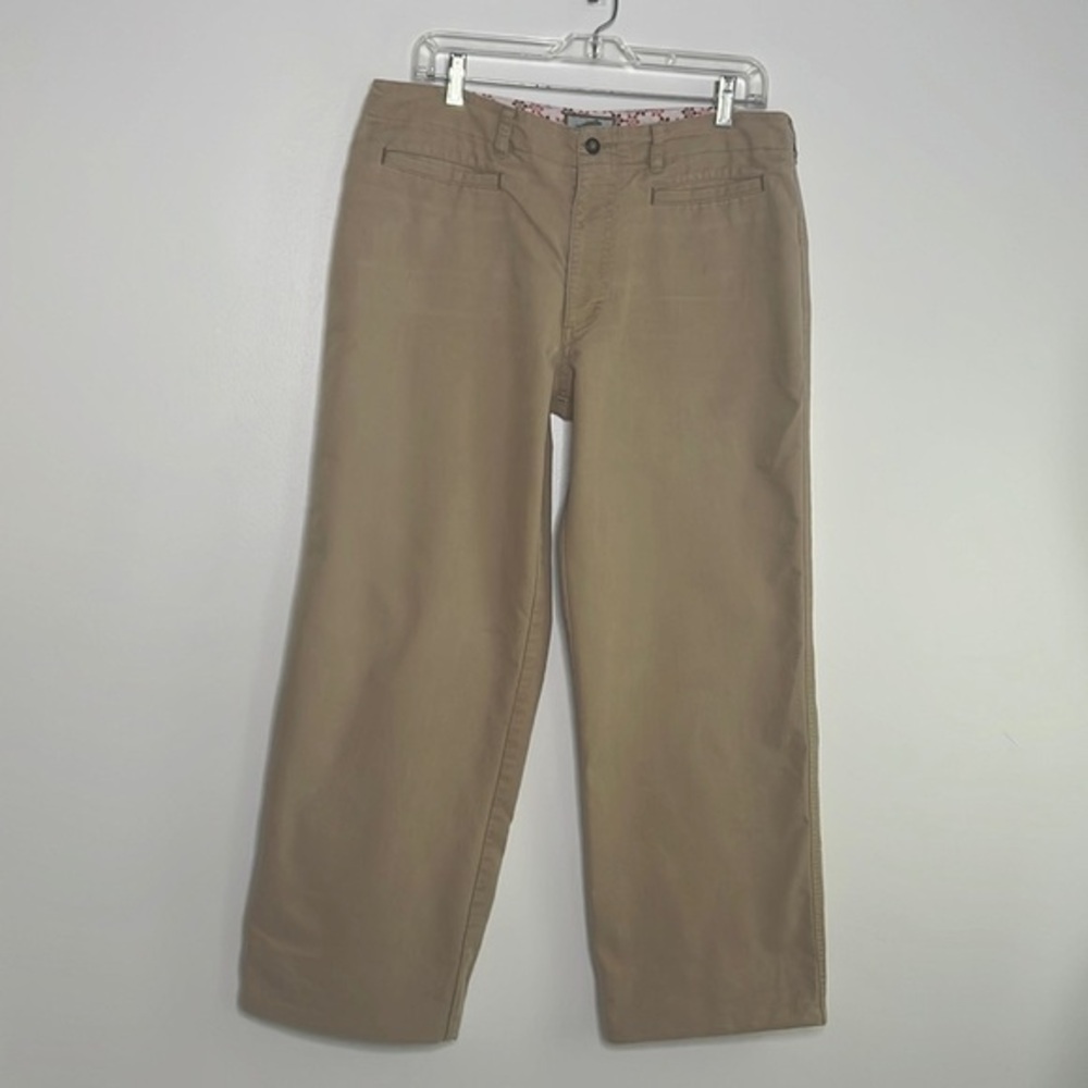 Horny Toad tan wide leg chino pants size 12